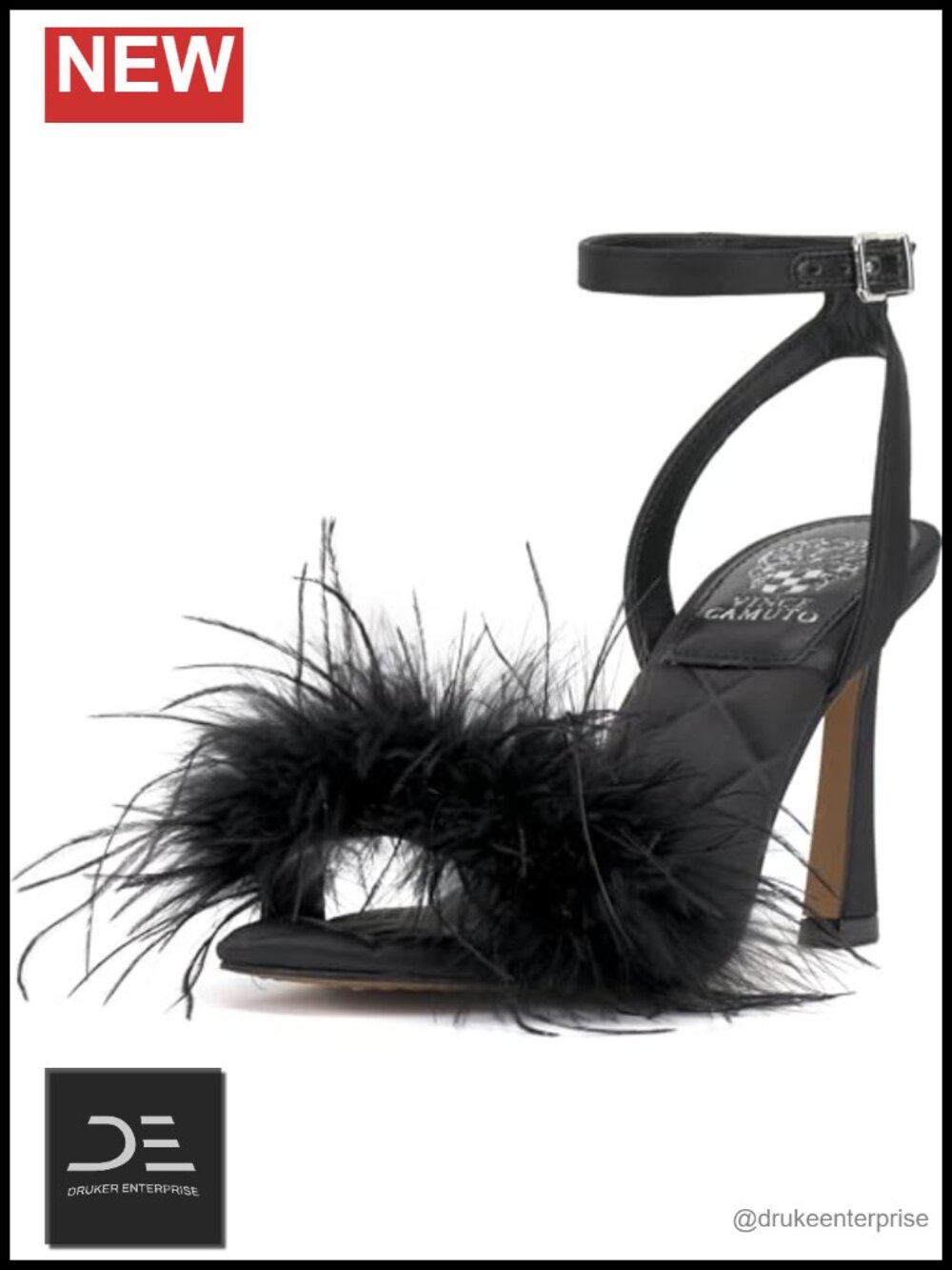 Vince Camuto Penely Feather Heel Sandals Women's Dress Shoes